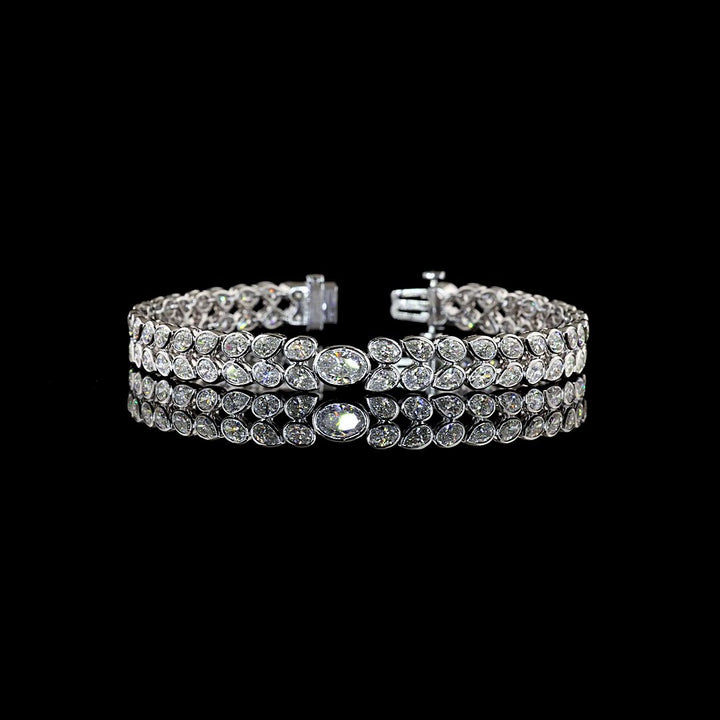 14kt White Gold Lab Diamond Tennis Bracelet