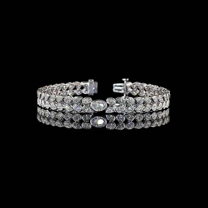14kt White Gold Lab Diamond Tennis Bracelet