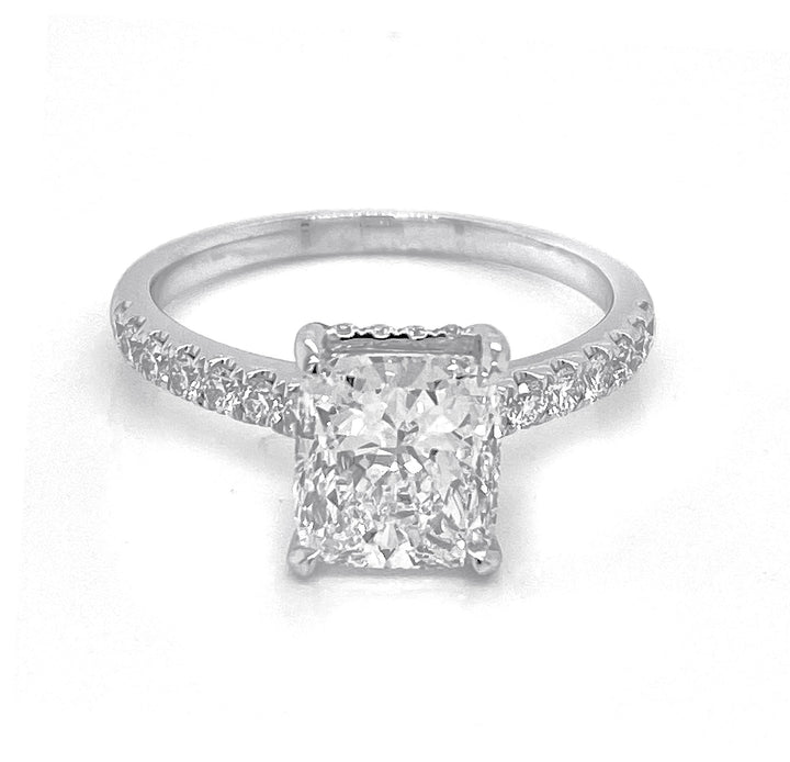 18kt White Gold Diamond Semi Mount