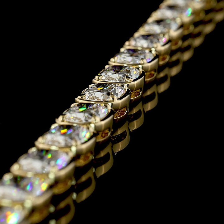 14kt Yellow Gold Lab Diamond Tennis Necklace