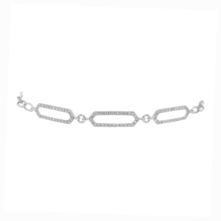 14kt White Gold Diamond Bracelet