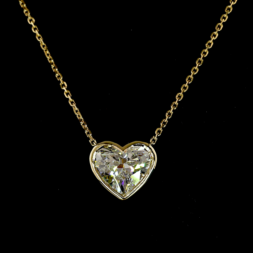 14kt Yellow Gold Lab Diamond Pendant