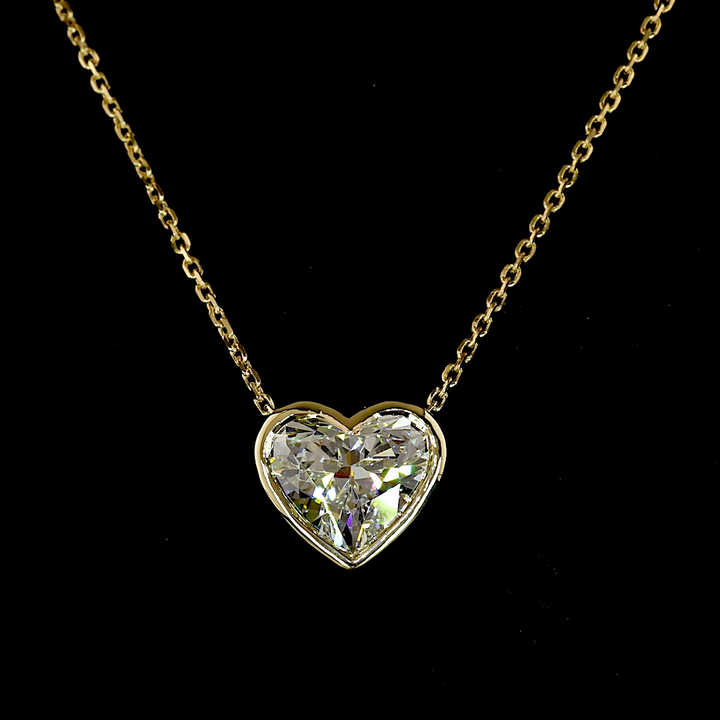 14kt Yellow Gold Lab Diamond Pendant