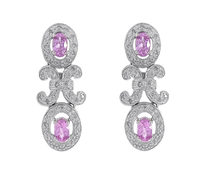 14kt White Gold Diamond Earrings
