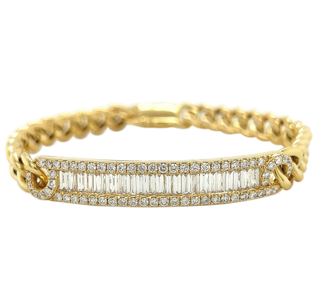 18kt Yellow Gold Diamond Bracelet
