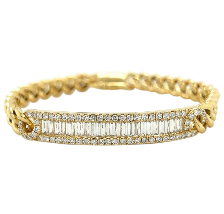 18kt Yellow Gold Diamond Bracelet