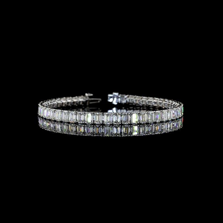 14kt White Gold Lab Diamond Tennis Bracelet