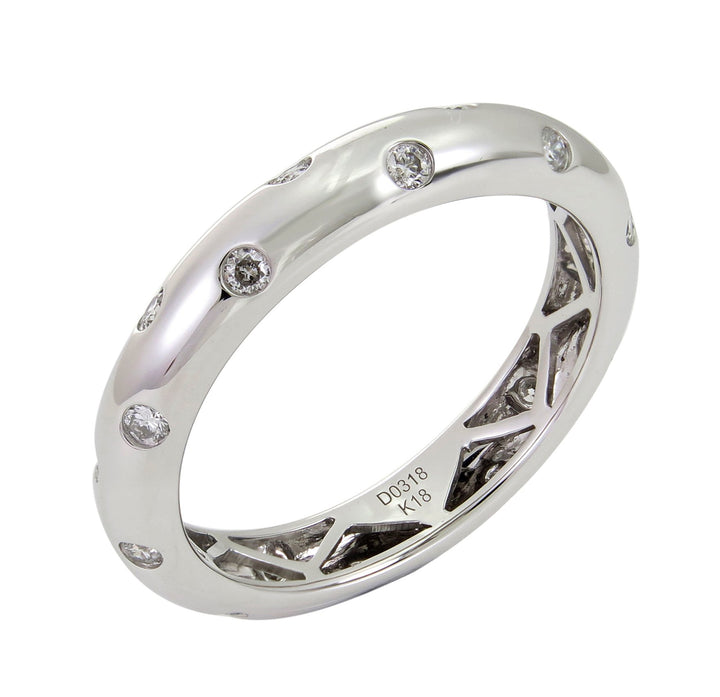18kt White Gold Diamond Band