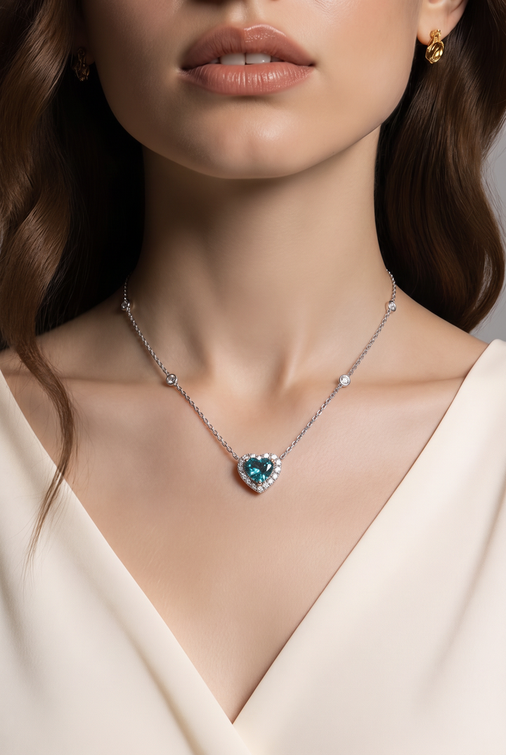 14kt White Gold Lab Diamond Pendant