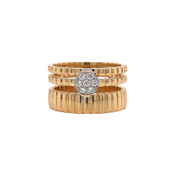 18kt Yellow Gold Diamond Ring