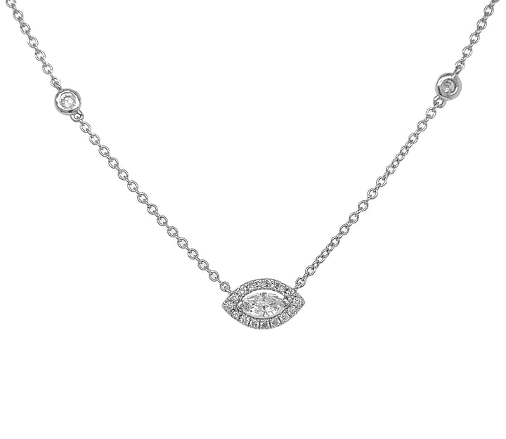 18kt White Gold Diamond Pendant