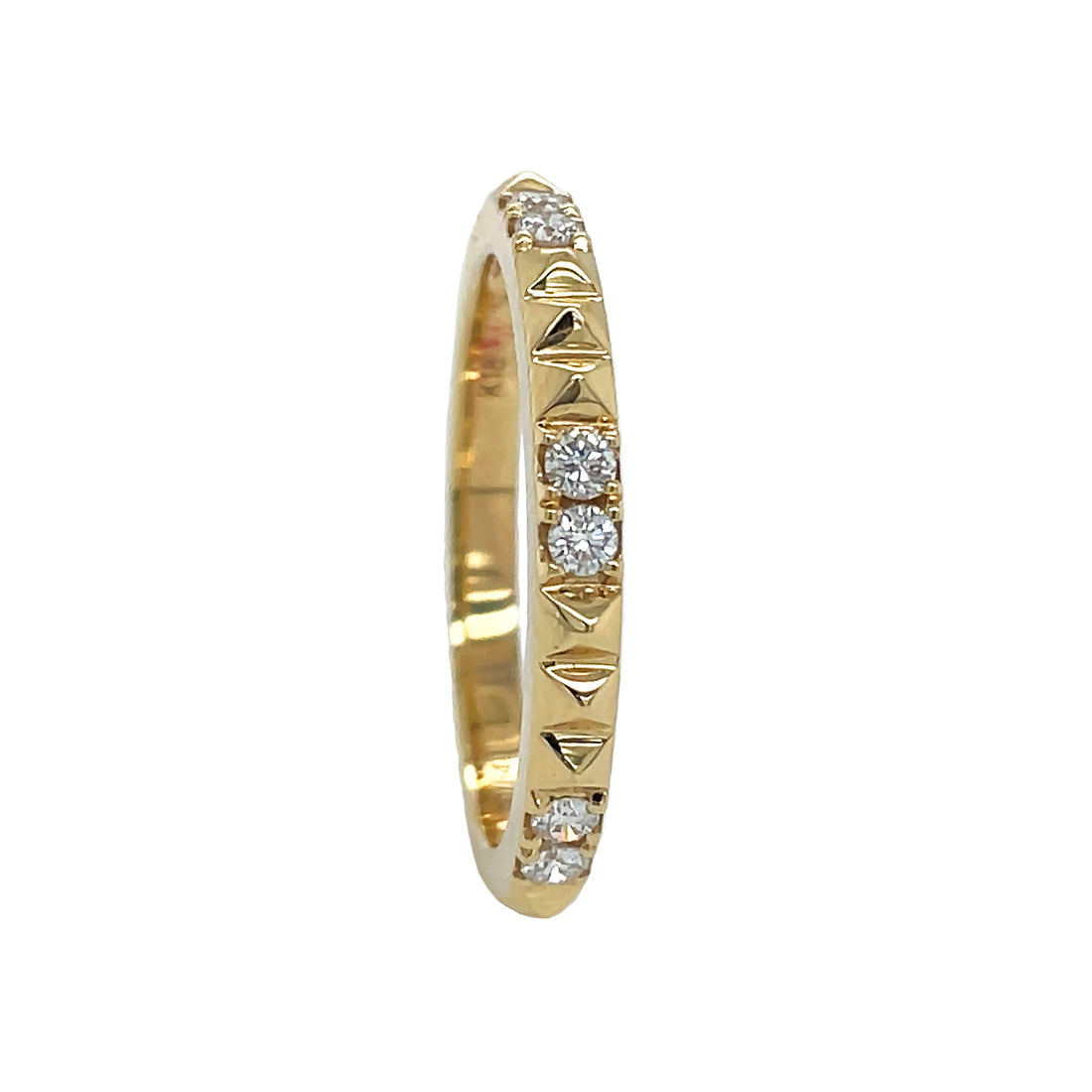 18kt Yellow Gold Diamond Band