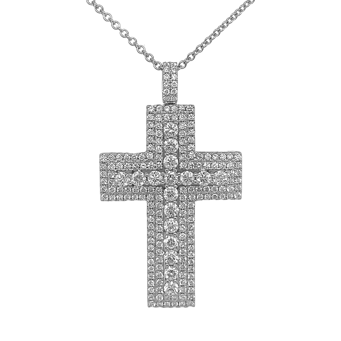 18kt White Gold Diamond Pendant