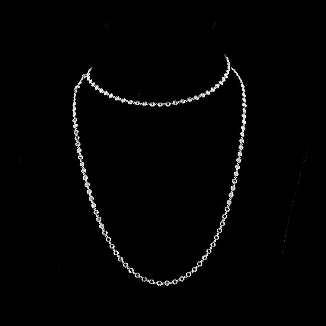 14kt White Gold Lab Diamond Necklace