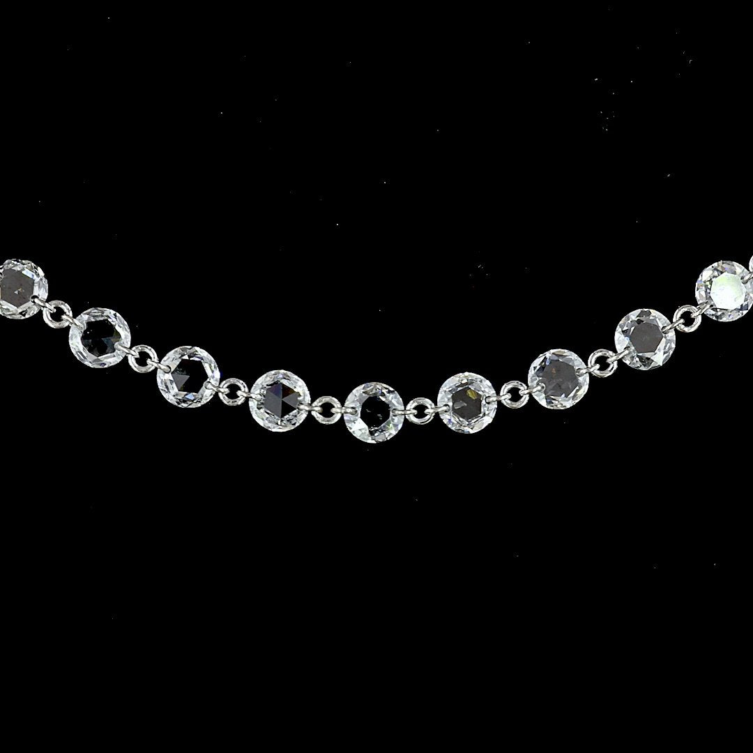 14kt White Gold Lab Diamond Necklace