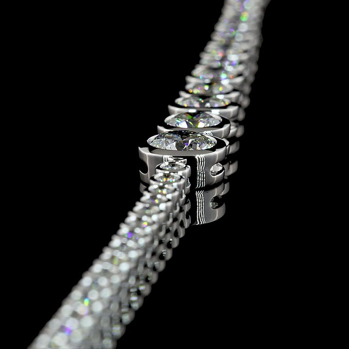 14kt White Gold Lab Diamond Tennis Necklace