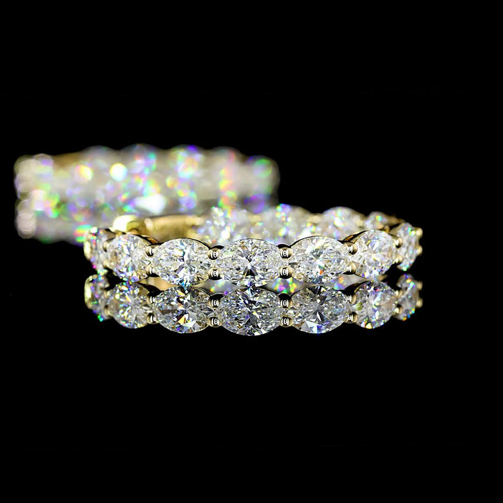 14kt Yellow Gold Lab Diamond Hoops