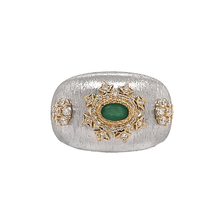 18kt White And Yellow Gold Diamond Ring