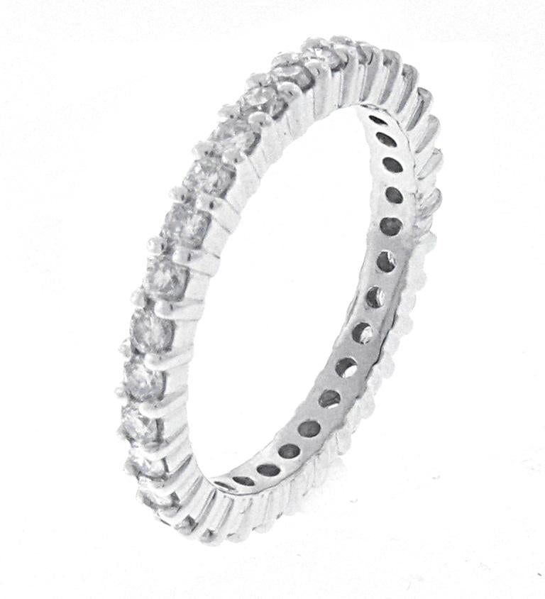 14kt White Gold Diamond Eternity Band
