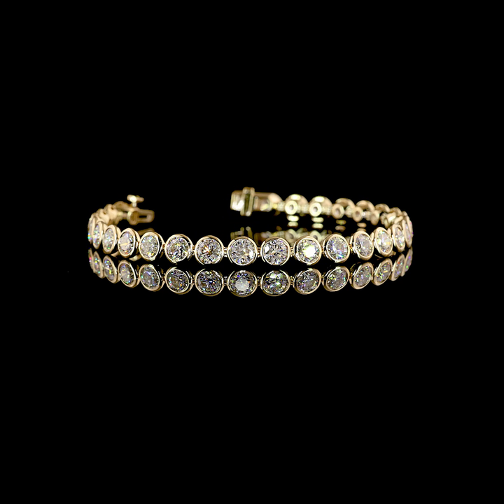 14kt Yellow Gold Lab Diamond Tennis Bracelet