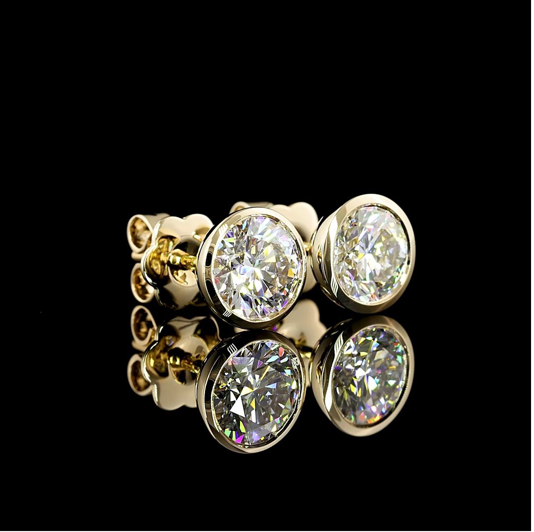 14kt Yellow Gold Lab Diamond Studs