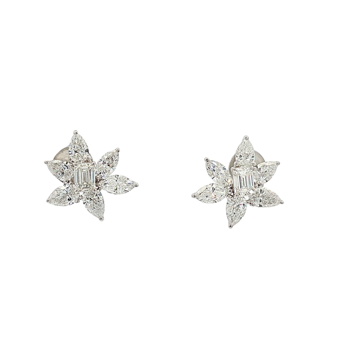 18kt White Gold Lab Diamond Earrings