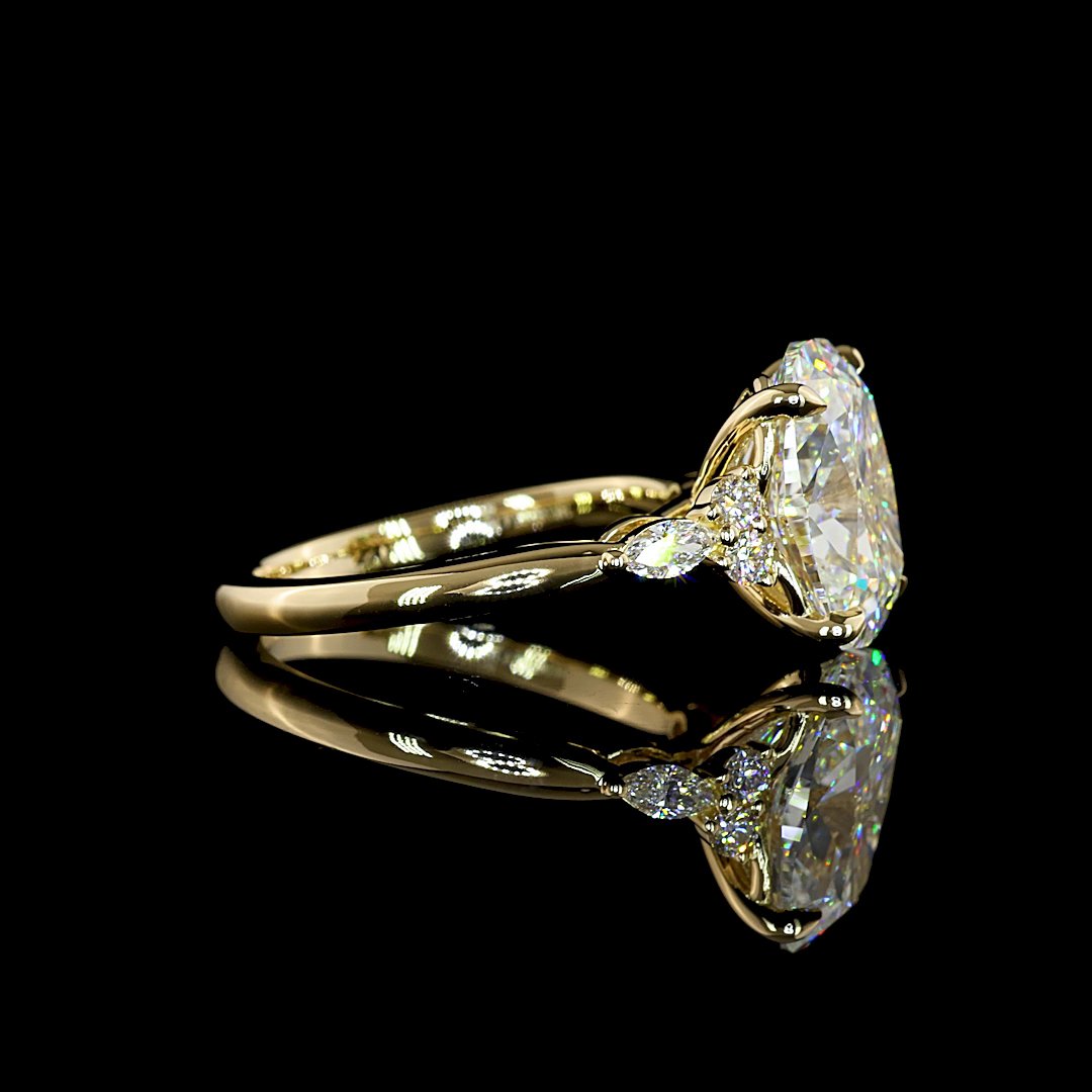 14kt Yellow Gold Lab Diamond Ring