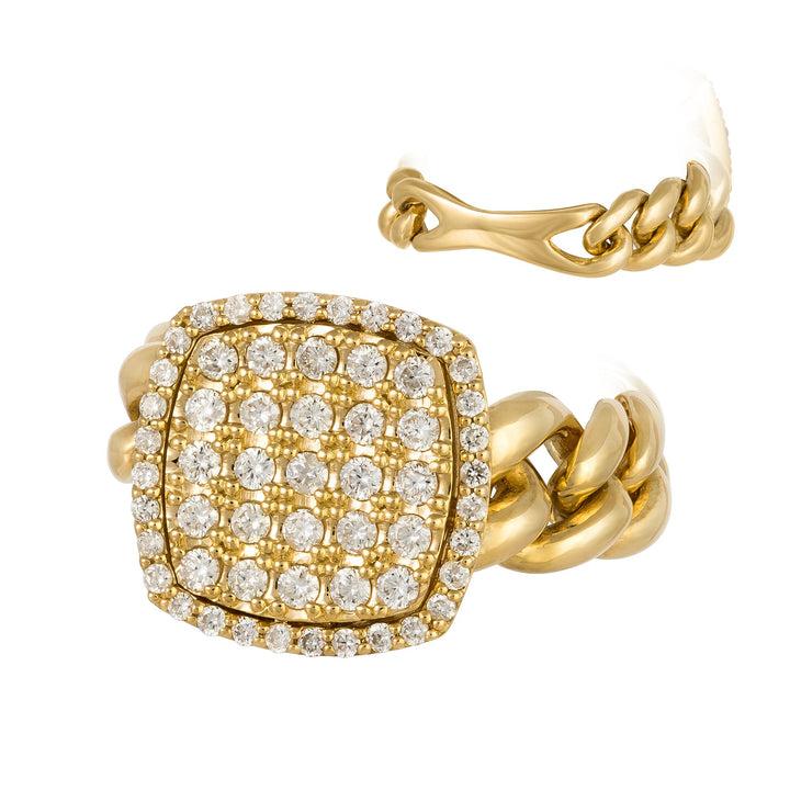 18kt Yellow Gold Diamond Ring
