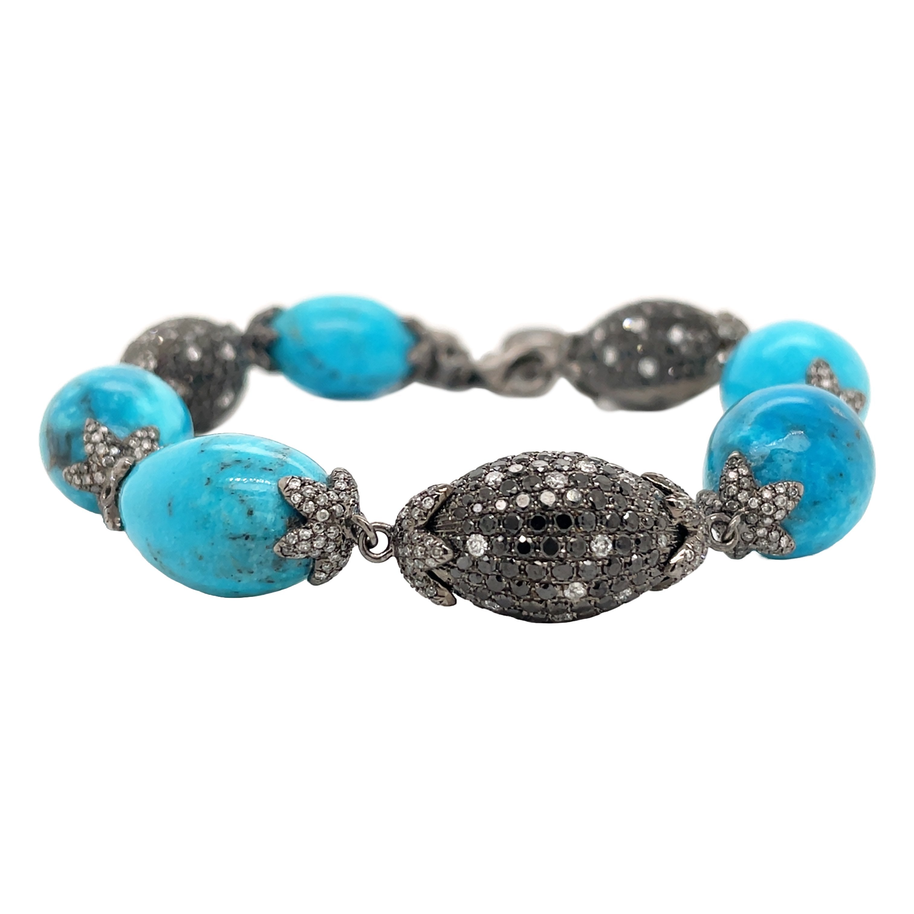 18kt Black Gold Black Diamond Bracelet