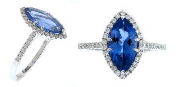 18kt White Gold Tanzanite Ring