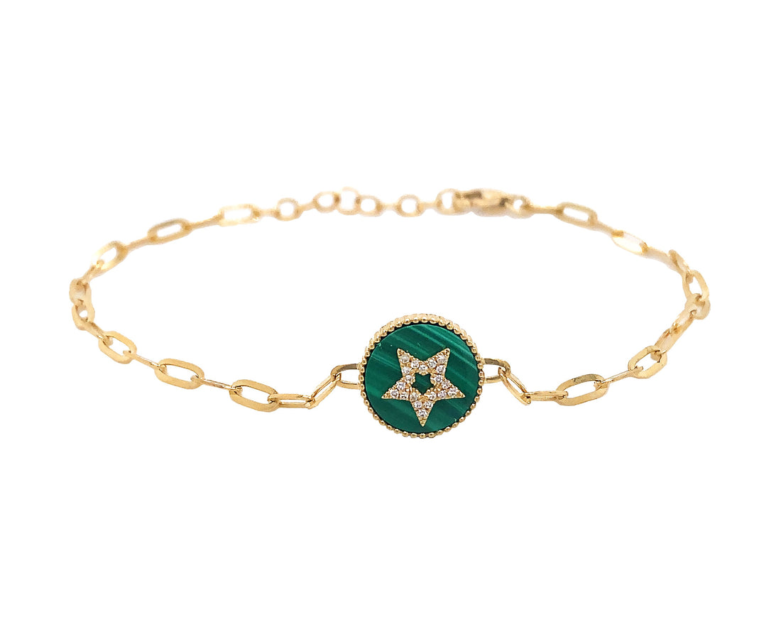 14kt Yellow Gold Diamond Bracelet