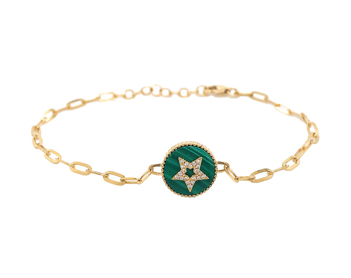 14kt Yellow Gold Diamond Bracelet