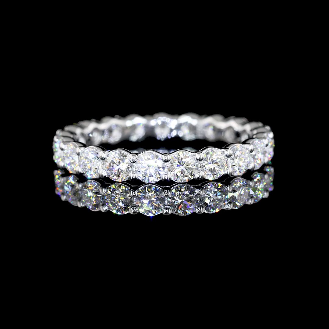 Platinum Lab Diamond Eternity Band
