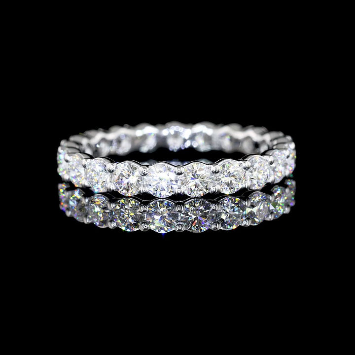 Platinum Lab Diamond Eternity Band