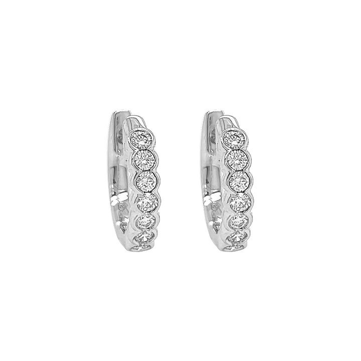 18kt White Gold Diamond Earrings