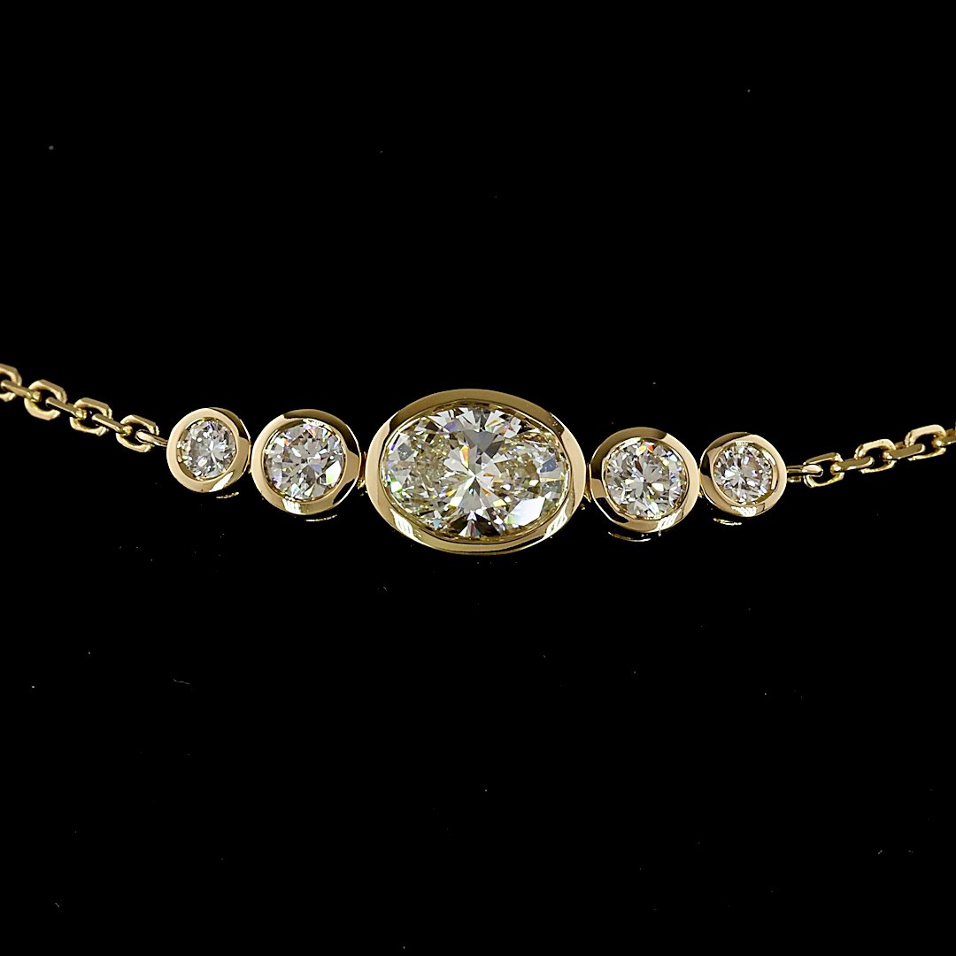 14kt Yellow Gold Lab Diamond Bracelet