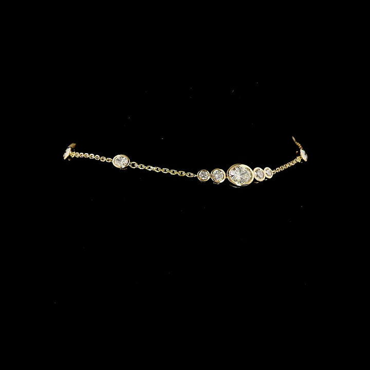 14kt Yellow Gold Lab Diamond Bracelet
