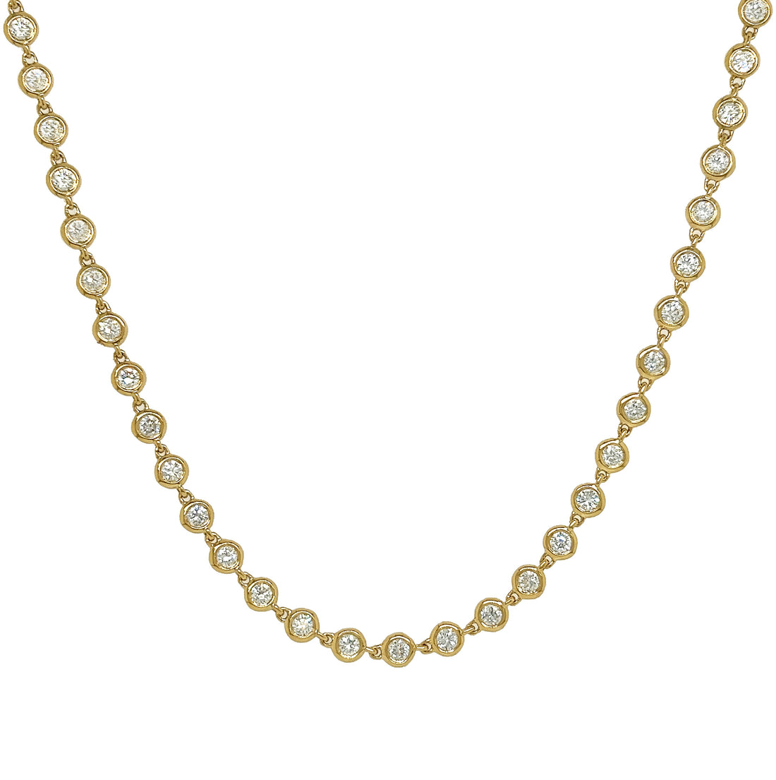 18kt Yellow Gold Diamonds-by-the-Inch Necklace