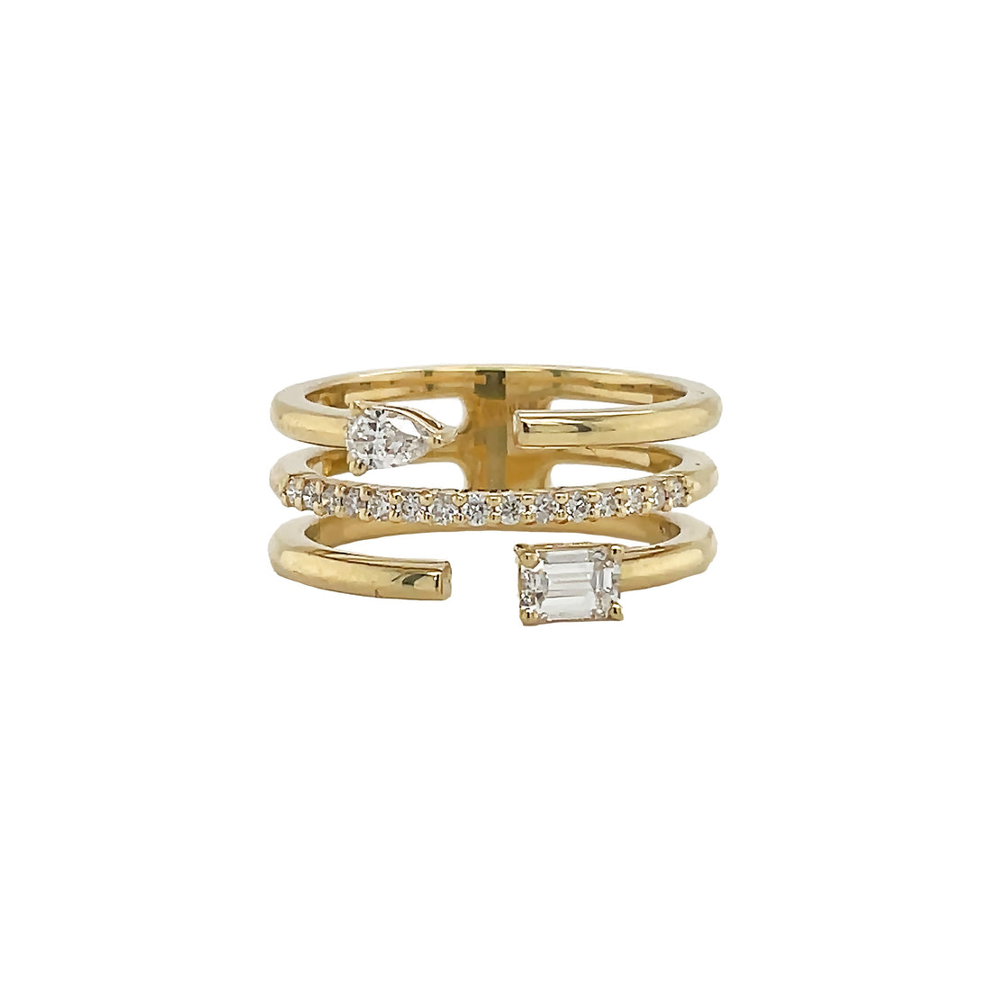 18kt Yellow Gold Diamond Ring