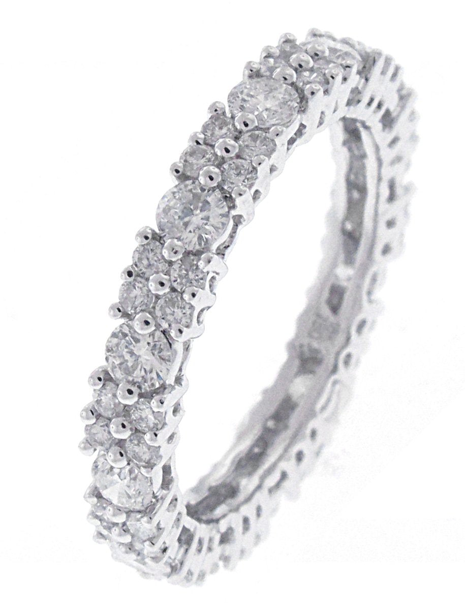 18kt White Gold Diamond Eternity Band