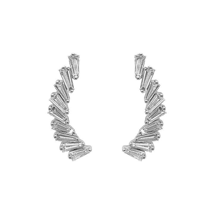 18kt White Gold Diamond Earrings