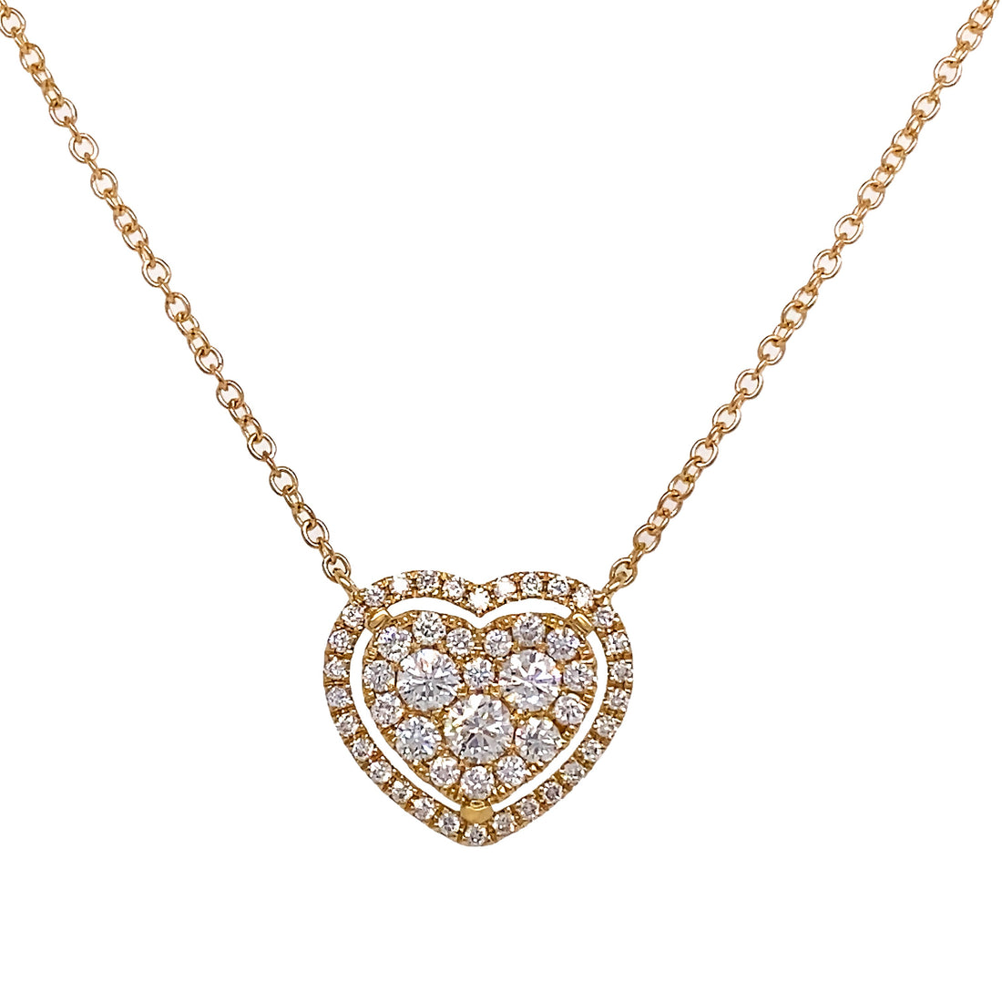 18kt Yellow Gold Diamond Pendant