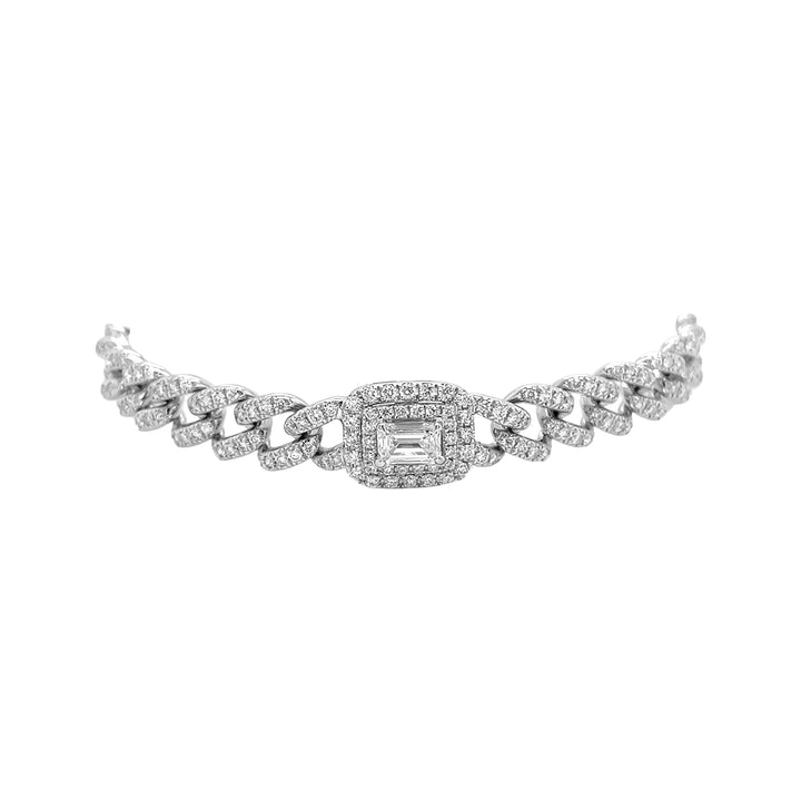 18kt Wihte Gold Diamond Bracelet