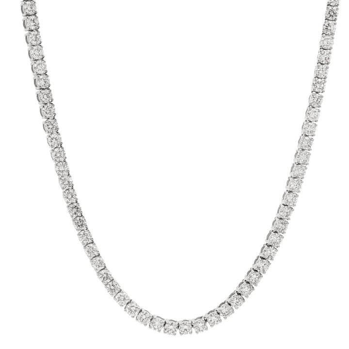 18kt White Gold Lab Diamond Tennis Necklace