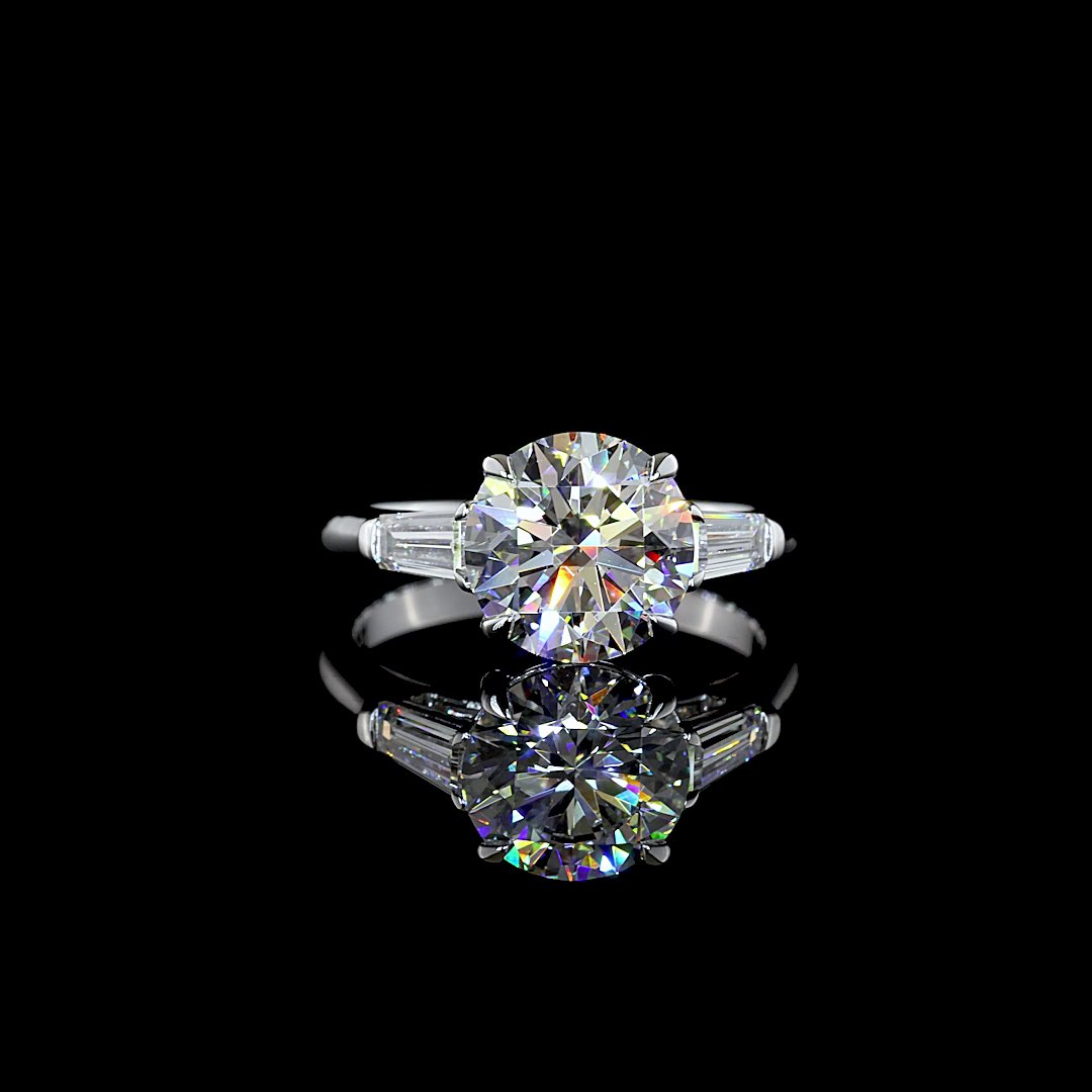 14kt White Gold Lab Diamond Ring