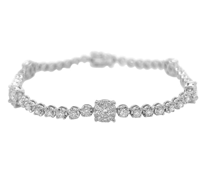 18kt White Gold Diamond Bracelet