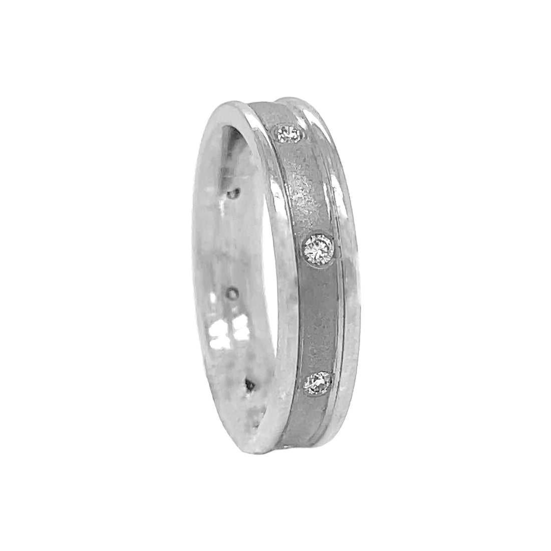 14kt White Gold Diamond Band