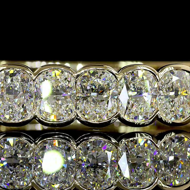 14kt Yellow Gold Lab Diamond Bangle