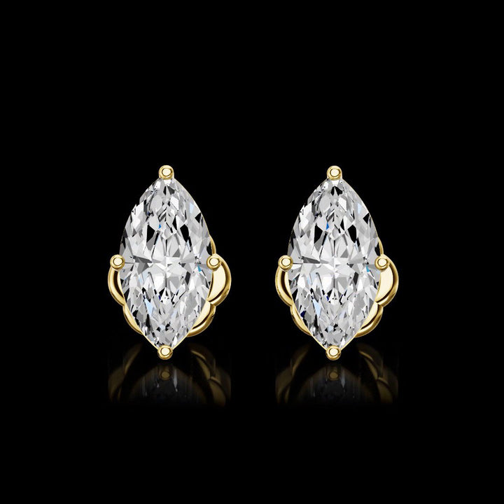 14kt Yellow Gold Lab Diamond Studs
