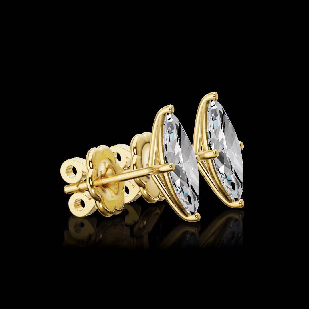 14kt Yellow Gold Lab Diamond Studs
